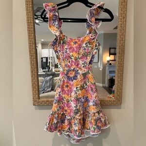 Hello Molly Floral Mini Dress - Pink, Purple, Orange